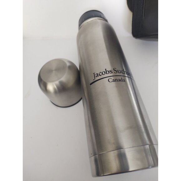 Stainless Steel Vacuum Thermos Jacob Suchard Canada with leather case 400ML - Picture 8 of 13